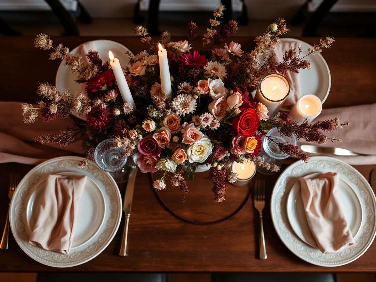 Decoración elegante de matrimonio